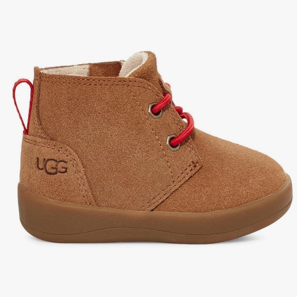 UGG Toddler Unisex Chestnut Boots with Red details - Picture 9 of 9